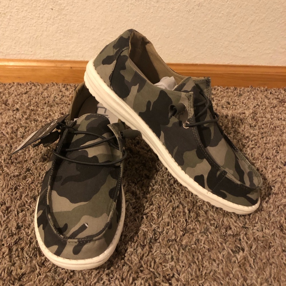 Hey Dude Camouflage Women's Loafers